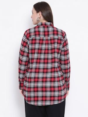 long sleeved checkered shirt - 16750978 - Standard Image - 3