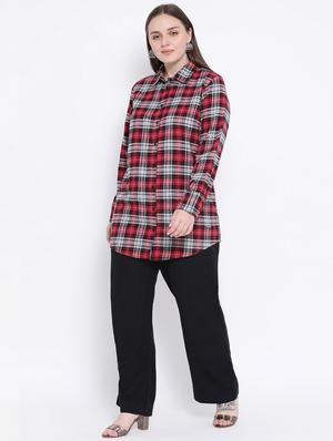 long sleeved checkered shirt - 16750978 - Standard Image - 4