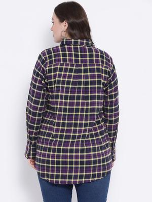 long sleeved checkered shirt - 16750979 - Standard Image - 3