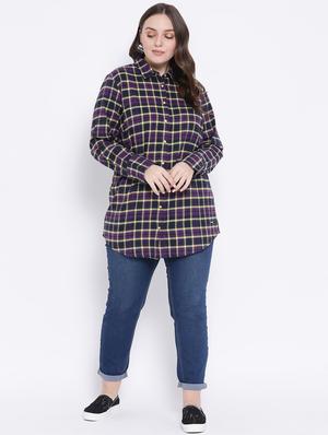 long sleeved checkered shirt - 16750979 - Standard Image - 4