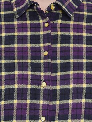 long sleeved checkered shirt - 16750979 - Standard Image - 5