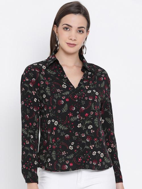 long sleeved floral shirt - 16750983 - Standard Image - 1