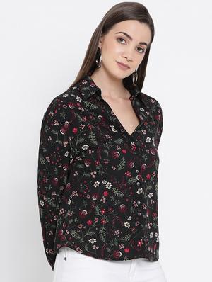 long sleeved floral shirt - 16750983 - Standard Image - 2