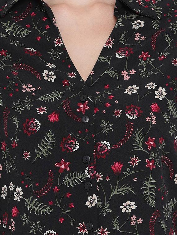 long sleeved floral shirt - 16750983 - Zoom Image - 5