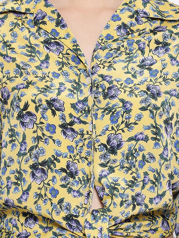 long sleeved floral shirt - 16750984 - Zoom Image - 5