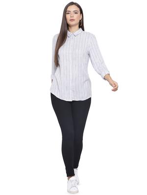 roll up sleeved striped shirt - 16750986 - Standard Image - 4