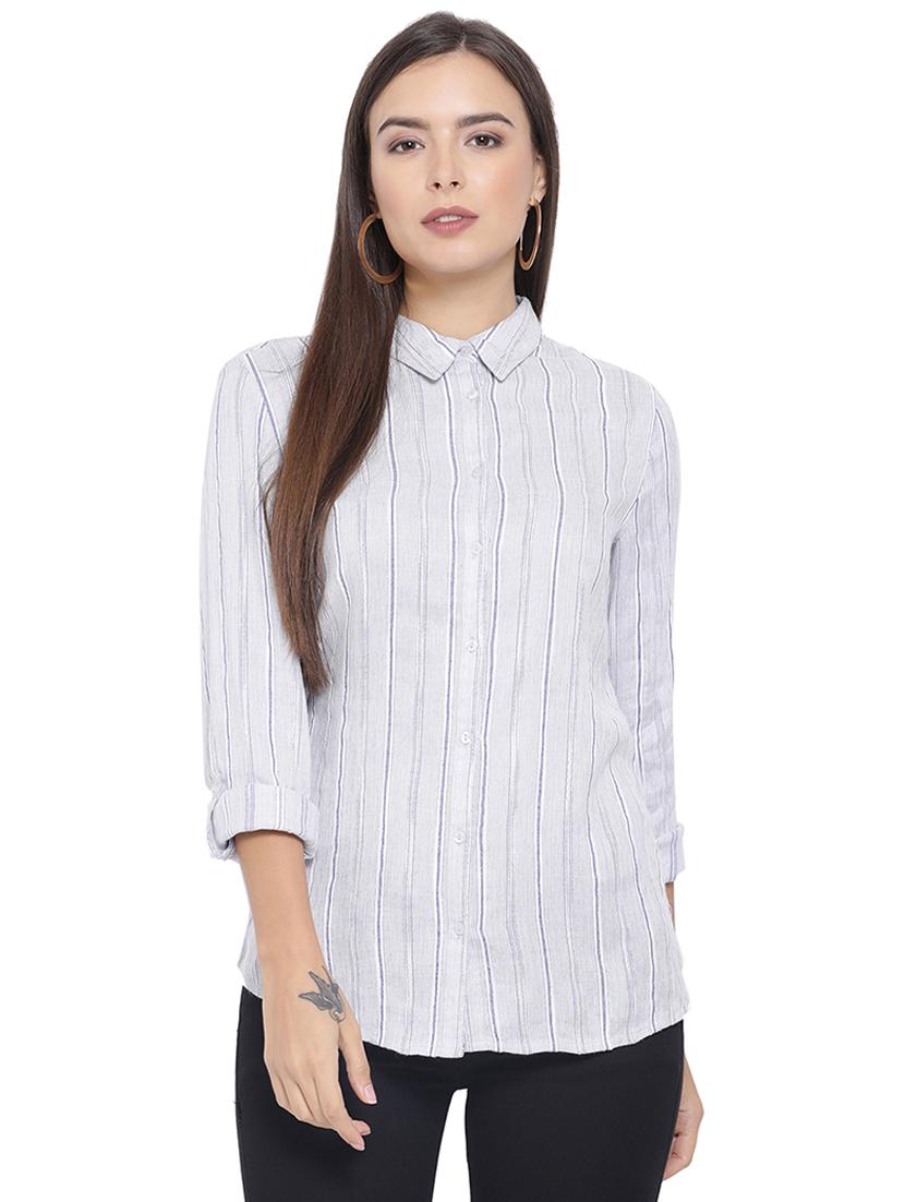 roll up sleeved striped shirt - 16750986 - Zoom Image - 1