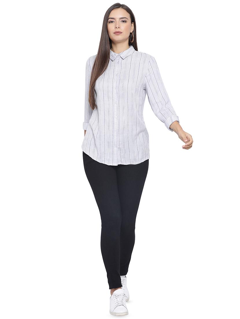 roll up sleeved striped shirt - 16750986 - Zoom Image - 4