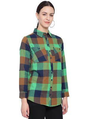 long sleeved checkered shirt - 16750987 - Standard Image - 2