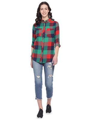 long sleeved checkered shirt - 16750988 - Standard Image - 4