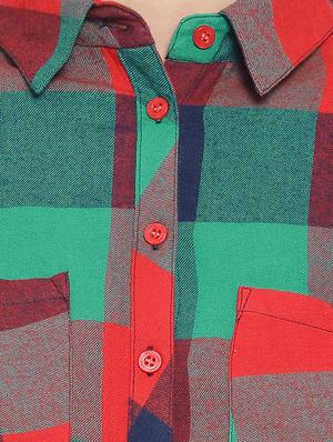 long sleeved checkered shirt - 16750988 - Standard Image - 5