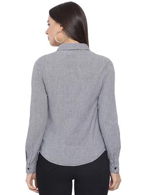 embroidered detail checkered shirt - 16750998 - Standard Image - 3