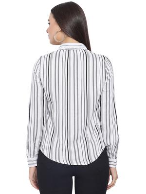 embroidered detail striped shirt - 16751000 - Standard Image - 3