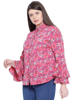 bell sleeved paisley shirt - 16751006 - Standard Image - 2