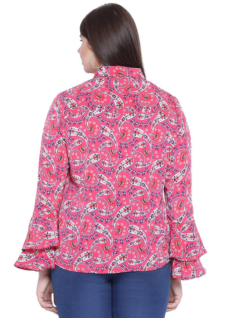 bell sleeved paisley shirt - 16751006 - Zoom Image - 3