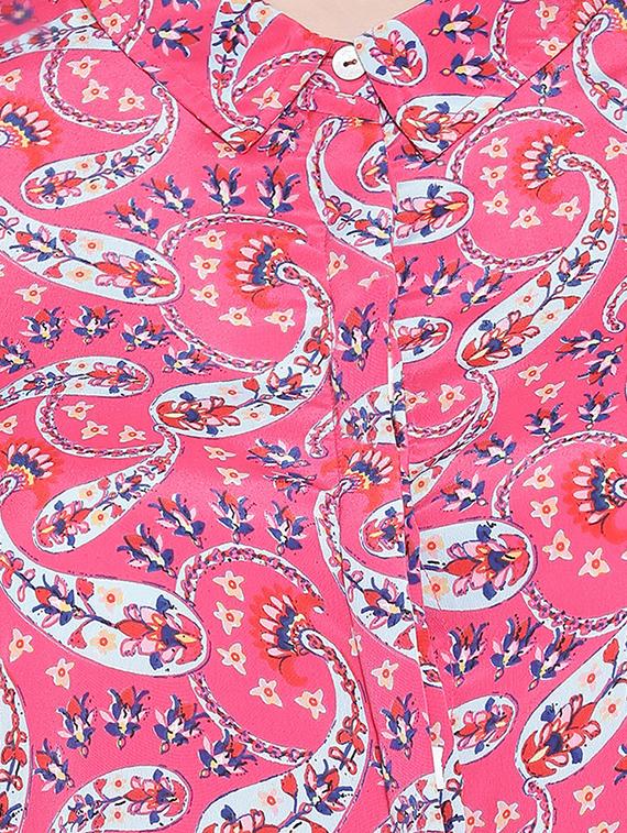 bell sleeved paisley shirt - 16751006 - Zoom Image - 5