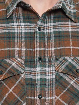 brown checkered casual shirt - 16751038 - Standard Image - 5