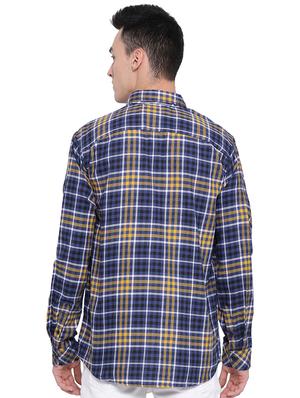 blue checkered casual shirt - 16751041 - Standard Image - 3