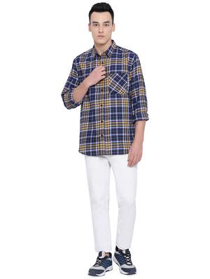 blue checkered casual shirt - 16751041 - Standard Image - 4