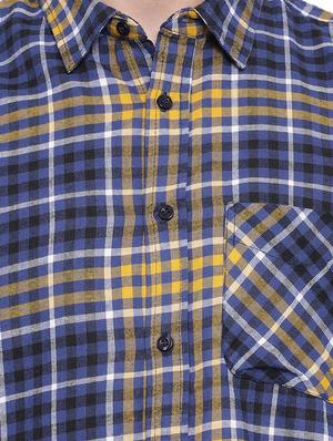 blue checkered casual shirt - 16751041 - Standard Image - 5
