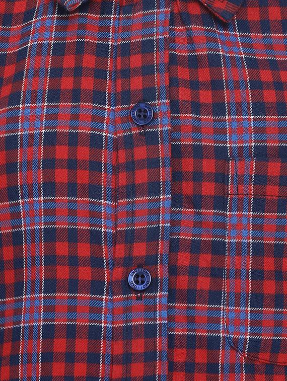 red cotton shirt - 16751058 - Zoom Image - 3