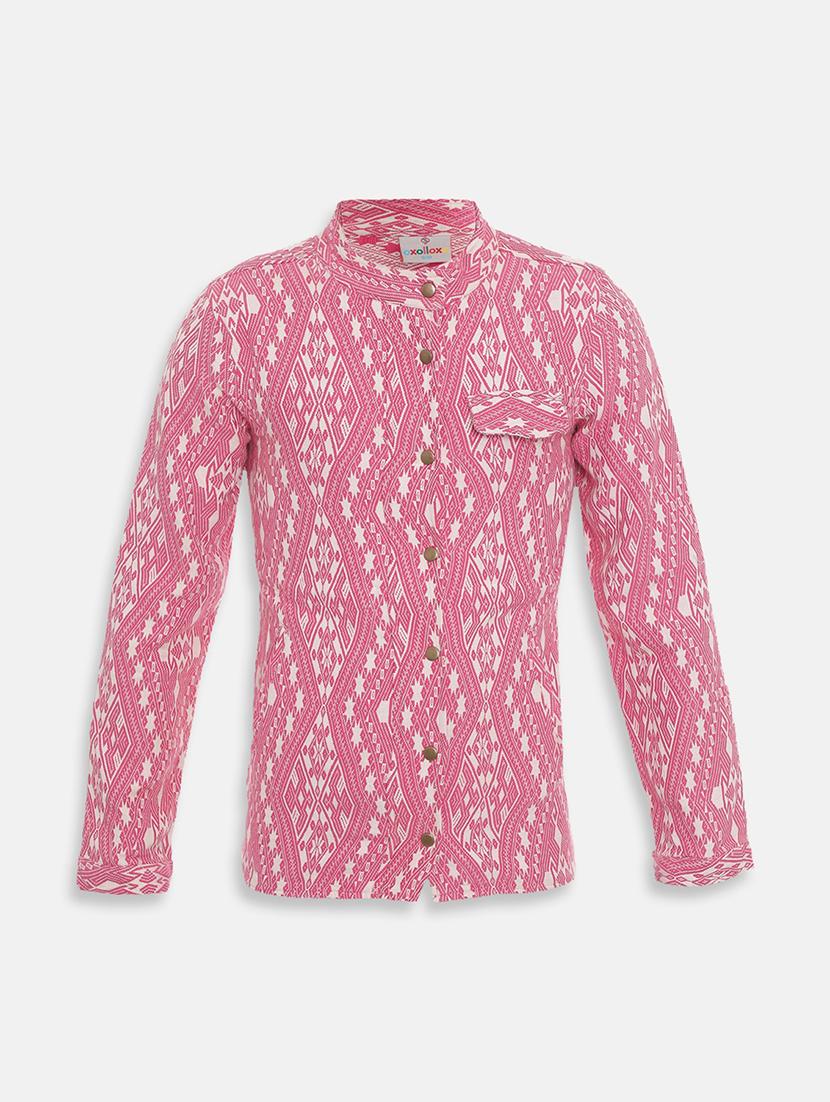pink cotton regular jackets - 16751062 - Zoom Image - 1