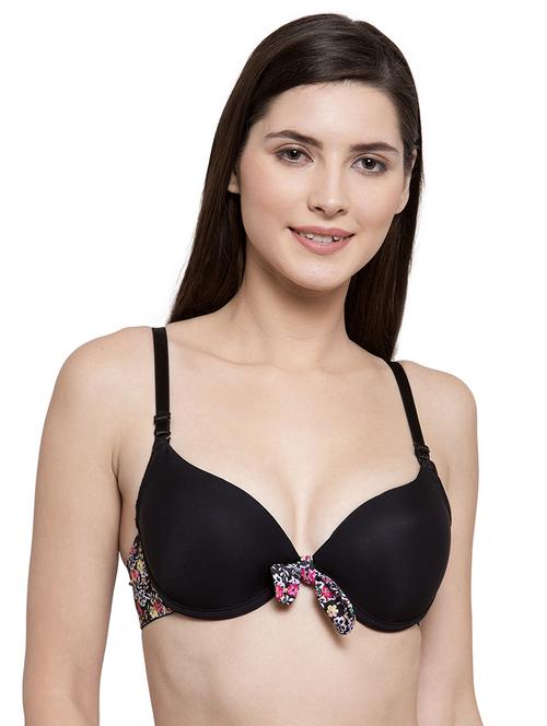 floral knot plunge bra - 16751067 - Standard Image - 1