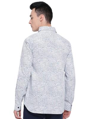 white printed casual shirt - 16751103 - Standard Image - 3