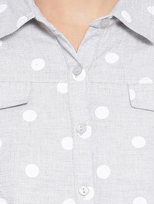 long sleeved polka dot shirt - 16751110 - Standard Image - 5
