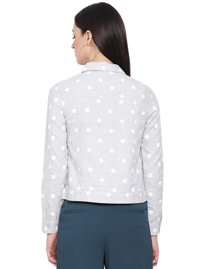 long sleeved polka dot shirt - 16751110 - Zoom Image - 3