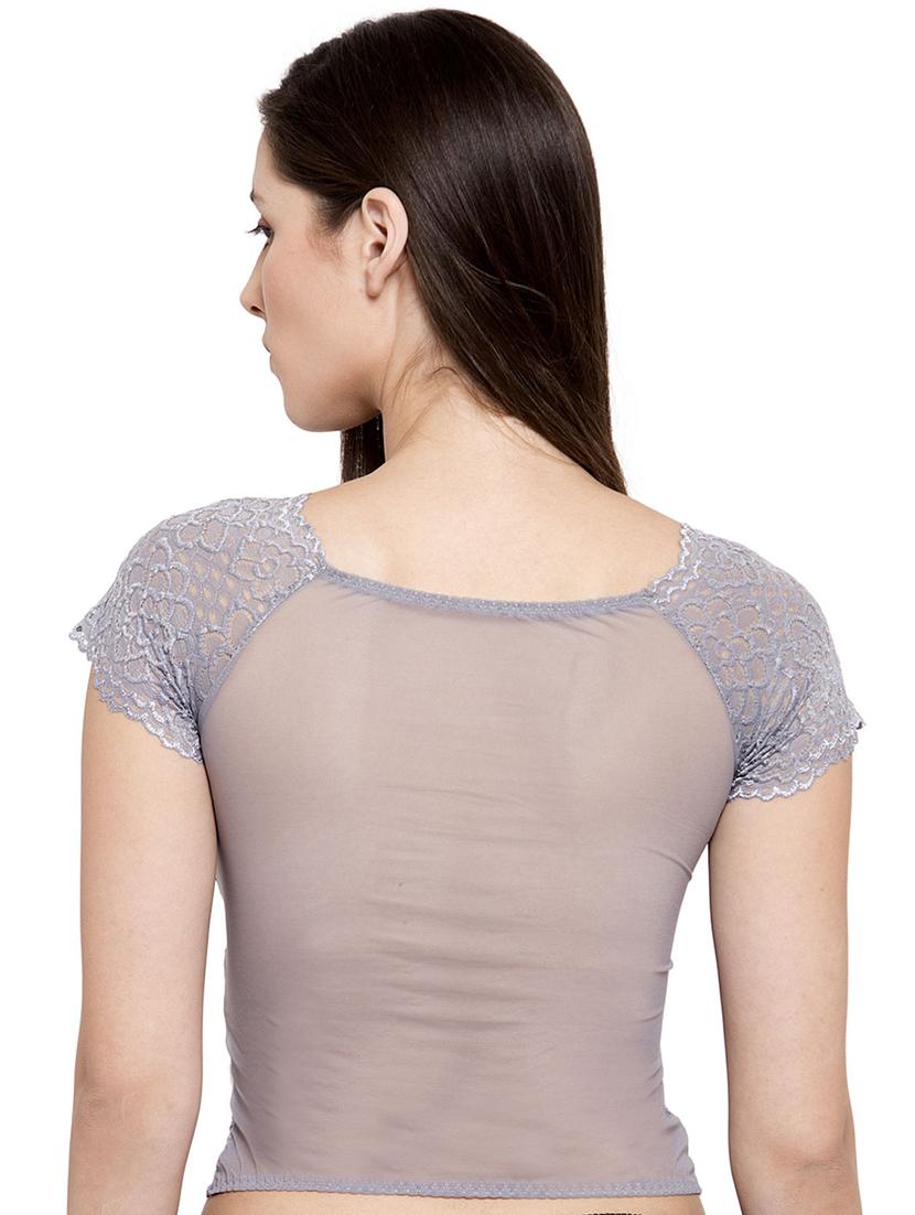 grey nylon lette bra - 16751131 - Zoom Image - 2