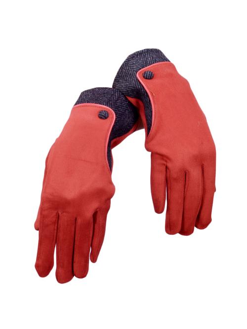 orange georgette gloves - 16751424 - Standard Image - 1