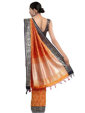 floral kanjivaram saree with blouse - 16751489 - Standard Image - 2