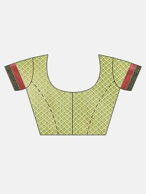 striped kanjivaram saree with blouse - 16751495 - Standard Image - 3