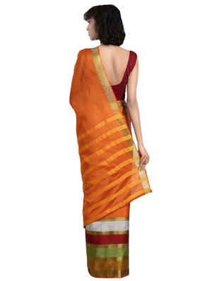 solid banarasi saree with blouse - 16751523 - Standard Image - 2