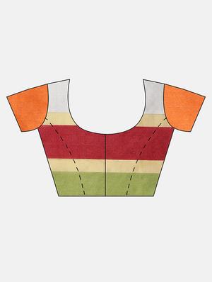 solid banarasi saree with blouse - 16751523 - Standard Image - 3