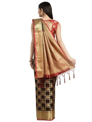 checkered patola saree with blouse - 16751538 - Standard Image - 2