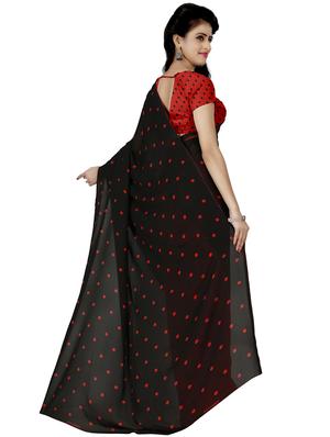 polka dots half & half saree with blouse - 16751568 - Standard Image - 2