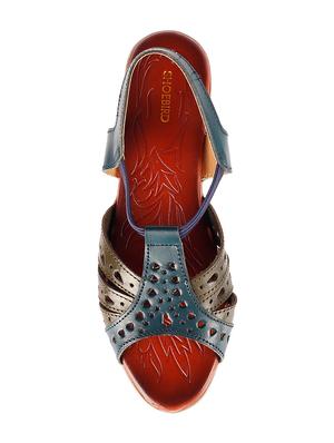 blue back strap sandals - 16751644 - Standard Image - 4
