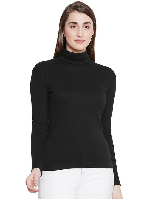 turtle neck solid top - 16752576 - Standard Image - 1