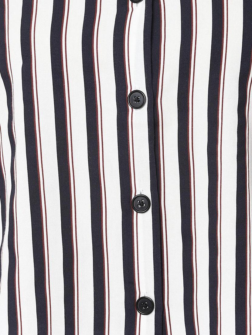 tie up sleeved button up top - 16752853 - Zoom Image - 4