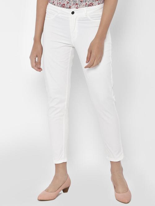high rise solid jeans - 16752862 - Standard Image - 1