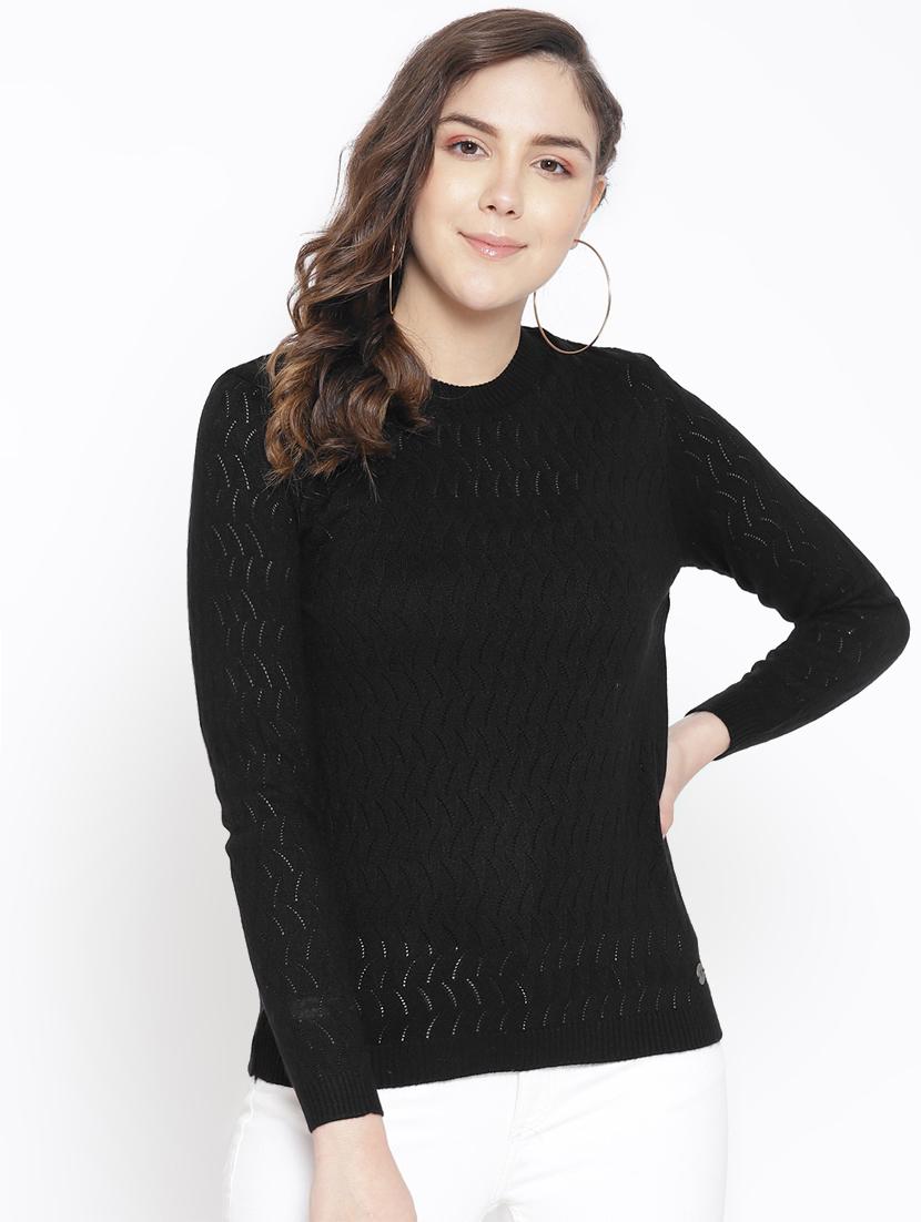 crew neck solid pullover - 16752942 - Zoom Image - 1