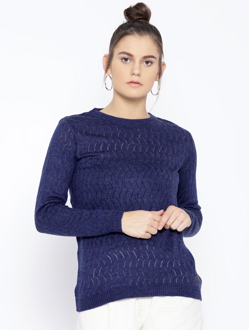 crew neck solid pullover - 16752943 - Zoom Image - 1