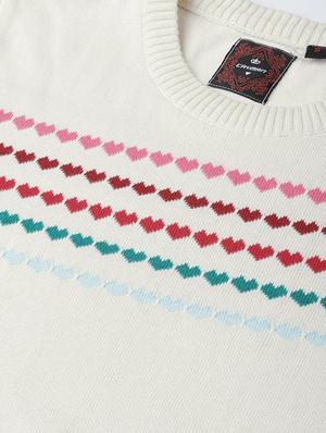 crew neck quirky knitted pullover - 16752966 - Standard Image - 5