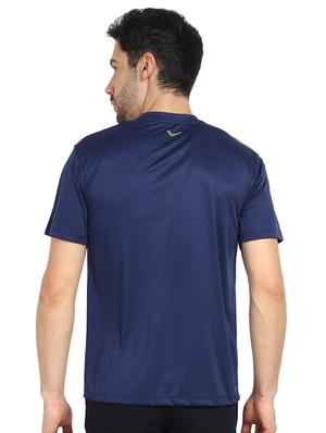 blue solid t-shirt - 16752990 - Standard Image - 3
