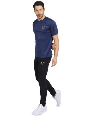 blue solid t-shirt - 16752990 - Standard Image - 4