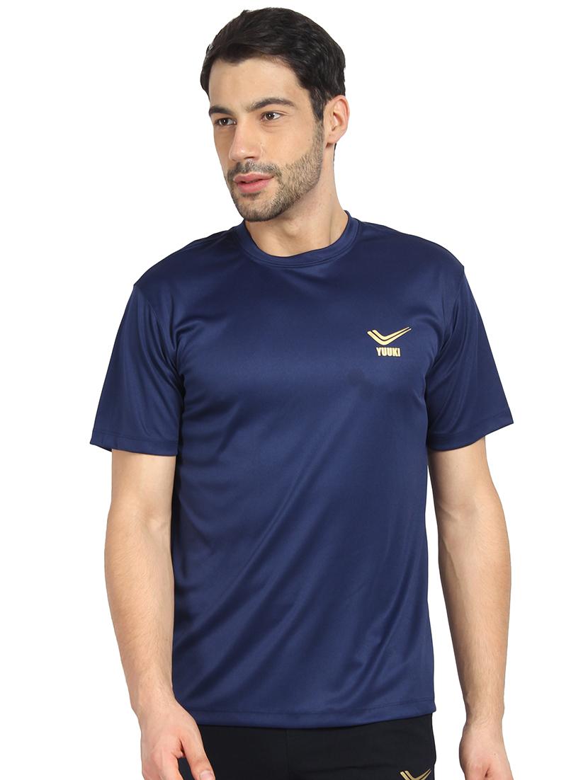 blue solid t-shirt - 16752990 - Zoom Image - 1