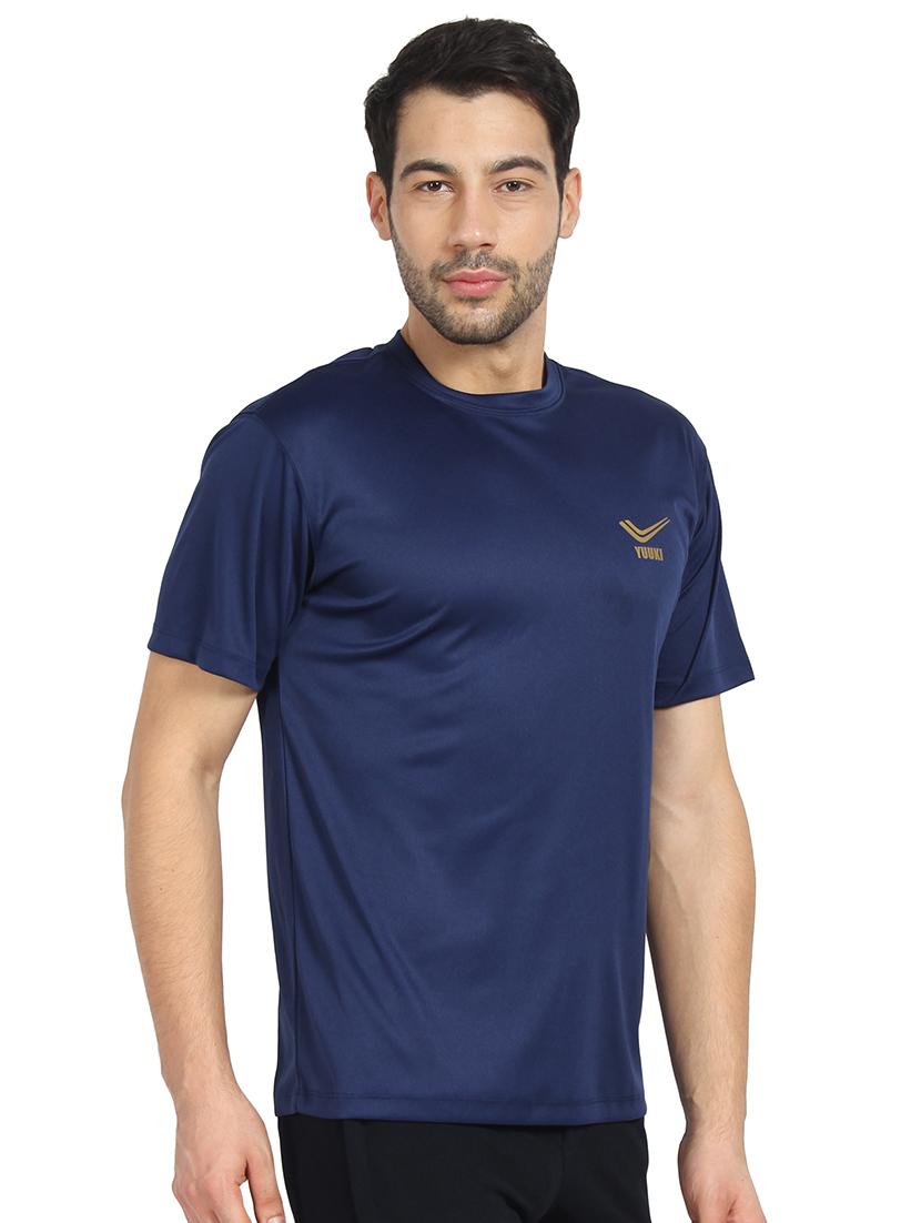 blue solid t-shirt - 16752990 - Zoom Image - 2