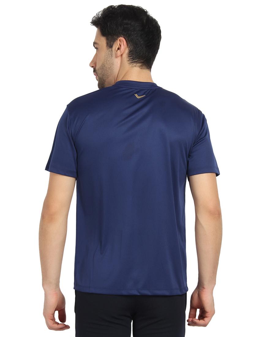 navy blue solid t-shirt - 16752991 - Zoom Image - 3